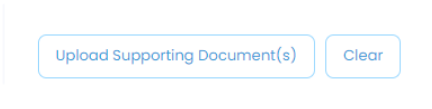 Button to upload supporting documents for leave application